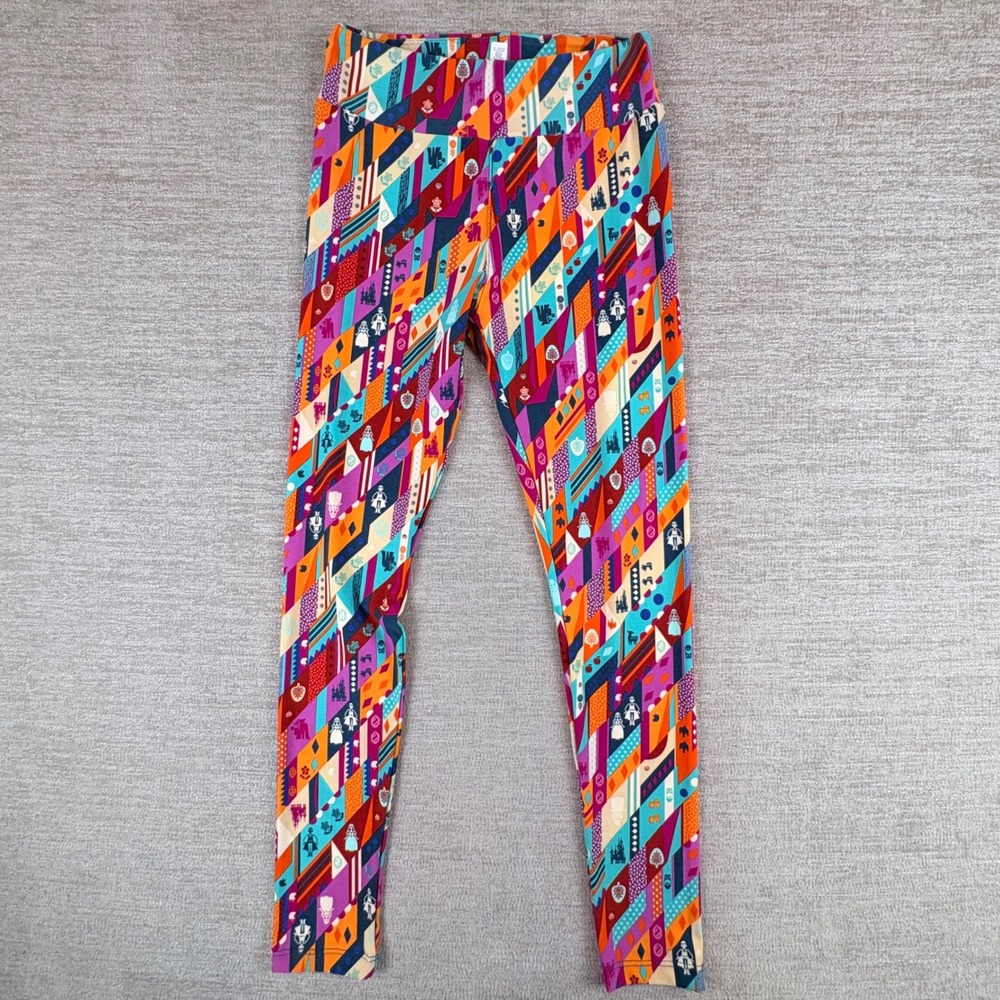 RARE LuLaRoe Disney Snow White Castle Witch Poison Apple Leggings Womens OS NWOT